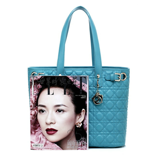 dior soft large tote bag 2018 skyblue